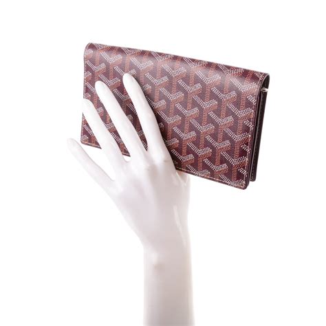 burgundy goyard wallet|burgundy wallets for women.